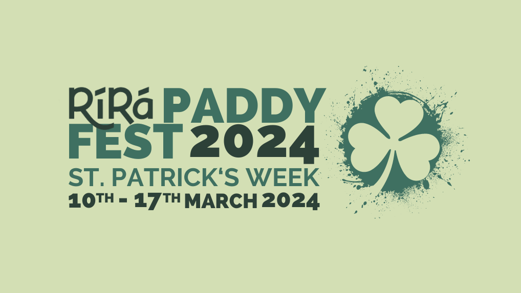 PaddyFest 2024. St. Patrick's Day 2024. Live Music & Events. Rí Rá Irish Pub & Restaurant, 123 Church Street, Burlington VT 05401