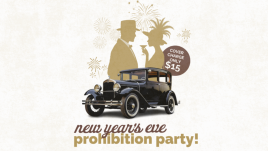 New Year’s Eve Prohibition Party. Ring in the new year in style at Rí Rá Irish Pub, 123 Church Street, Burlington VT 05401