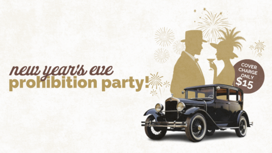 New Year’s Eve Prohibition Party. Ring in the new year in style at Rí Rá Irish Pub, 123 Church Street, Burlington VT 05401