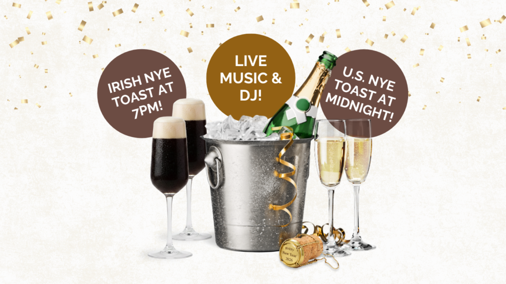 Double New Year's Eve Party with Free Toasts at Ri Ra Irish Pub & Restaurant, 123 Church St, Burlington, VT, 05401