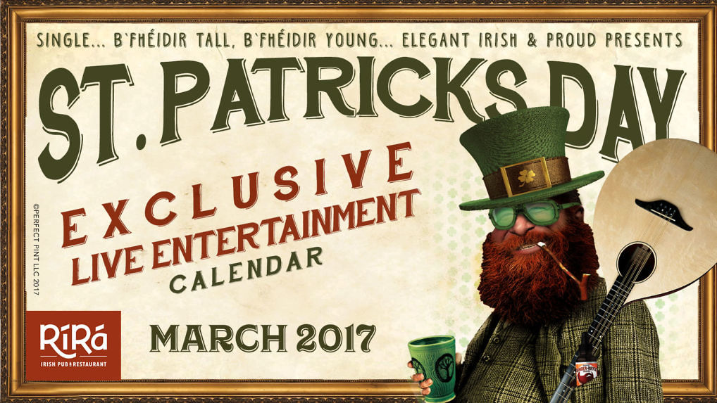 St. Patrick's Day Live Entertainment Calendar