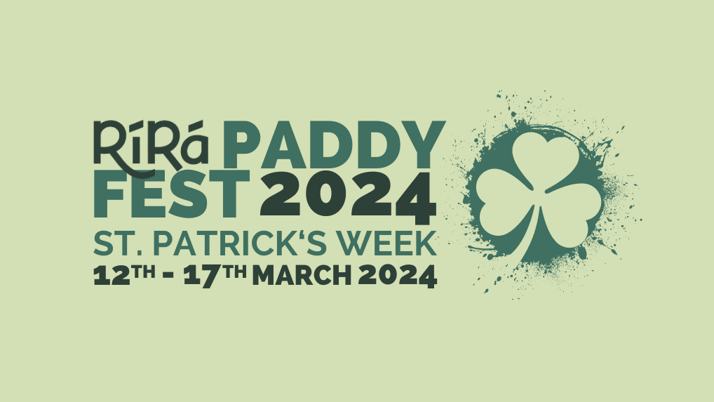 PaddyFest 2024. St. Patrick's Day 2024. Live Music & Events. Rí Rá Irish Pub & Restaurant. The Shoppes at Mandalay Place, 3930 Las Vegas Boulevard South, Las Vegas NV 89119